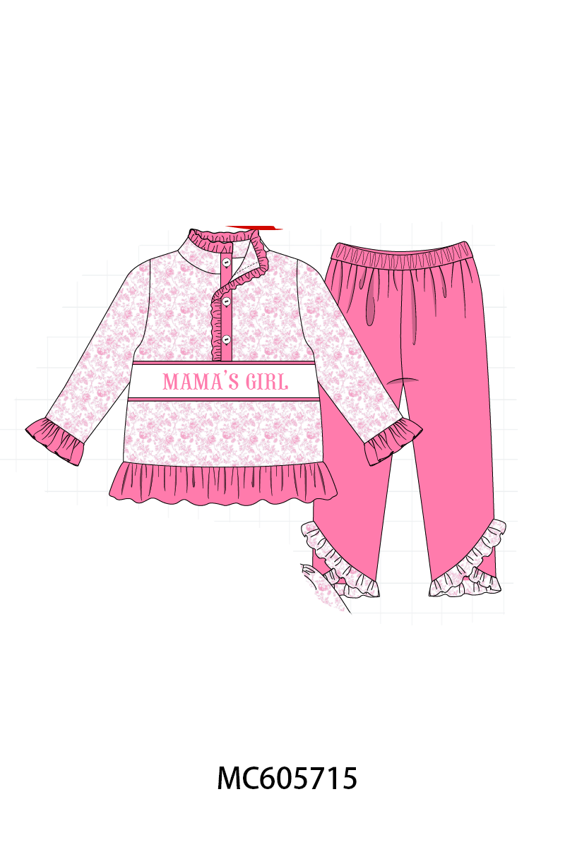 PO95 Mama's girl embroidery ruffle collection