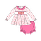 PO95 Pink valentine's day XOXO embroidery collection