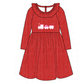 PO95 Red valentine's day corduroy train heart embroidery collection