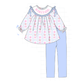 PO95 Blue MAMA'S GIRL embroidery floral collection