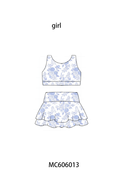 PO95 Blue floral print mom&me active collection 1