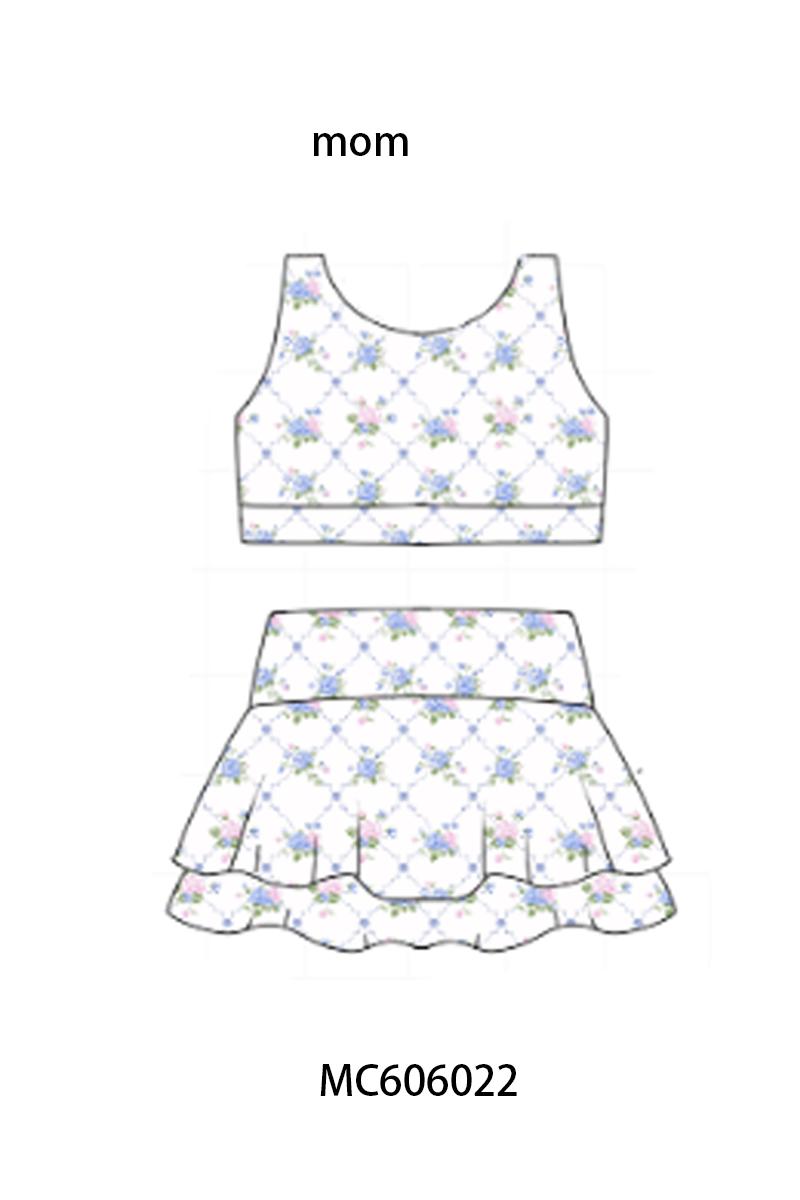 PO95 Blue floral print mom&me active collection 2