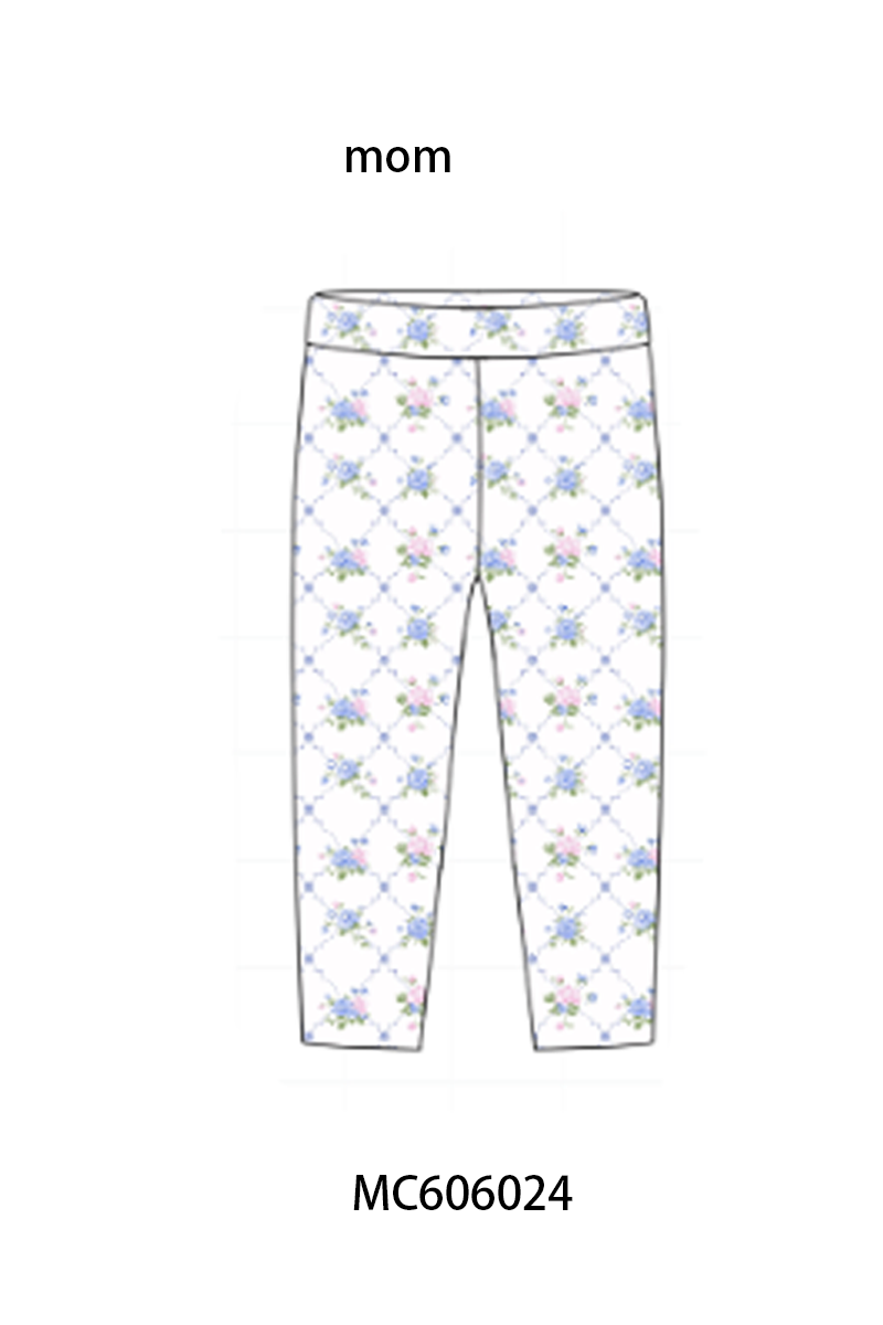PO95 Blue floral print mom&me active collection 2
