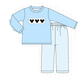 PO95 Pink&blue character embroidery gingham collection