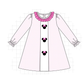 PO95 Pink&blue character embroidery gingham collection