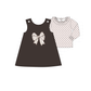 PO95 Brown bow applique collection
