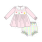 PO95 Pink heart smocked plaid collection