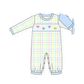 PO95 Pink heart smocked plaid collection