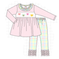 PO95 Pink heart smocked plaid collection