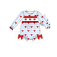 PO95 Blue heart embroidery gingham collection