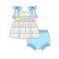 PO95 Rainbow stripe valentine heart applique collection