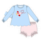 PO95 Blue valentine's day airplane applique collection