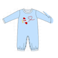 PO95 Blue valentine's day airplane applique collection
