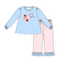 PO95 Blue valentine's day airplane applique collection