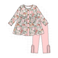 PO95 Pink western boots floral collection