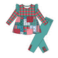 PO95 Teal christmas patchwork collection