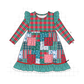 PO95 Teal christmas patchwork collection
