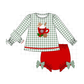 PO95 Red christmas gingerbread applique gingham collection