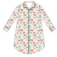PO95 Green holiday bow print ruffle collection