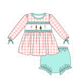 PO95 Pink nutcracker embroidery gingham collection
