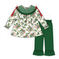 PO95 Forest christmas holly leaves smocked collection