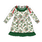 PO95 Forest christmas holly leaves smocked collection