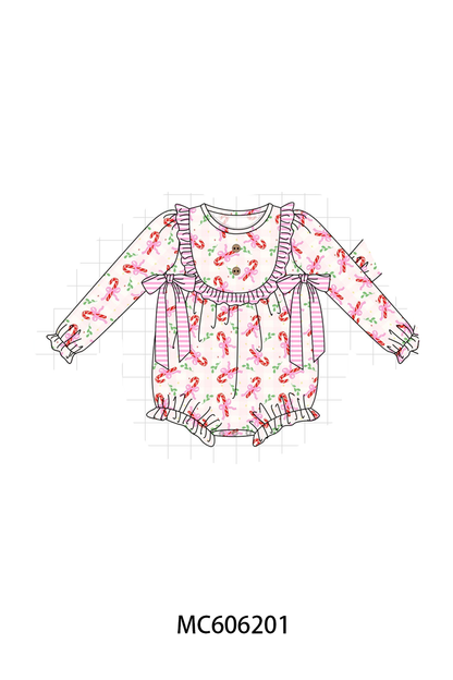 PO95 Pink christmas candy cane stripe collection