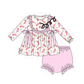 PO95 Pink christmas candy cane stripe collection