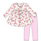 PO95 Pink christmas candy cane stripe collection