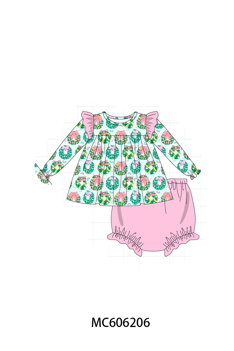 PO95 Green christmas wreath print collection