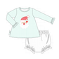PO95 Mint christmas santa claus applique gingham collection