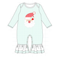 PO95 Mint christmas santa claus applique gingham collection