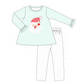 PO95 Mint christmas santa claus applique gingham collection