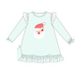 PO95 Mint christmas santa claus applique gingham collection