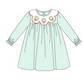 PO95 Green gingham wreath embroidery collection