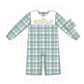PO95 Teal nativity embroidery plaid collection