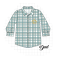 PO95 Teal nativity embroidery plaid collection