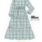 PO95 Teal nativity embroidery plaid collection