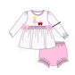 PO95 Pink heart wagon applique collection