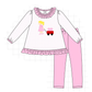 PO95 Pink heart wagon applique collection
