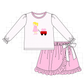 PO95 Pink heart wagon applique collection