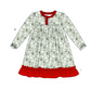 PO95 Green christmas tree embroidery collection