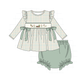 PO95 Sage duck embroidery plaid collection 1
