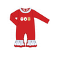 PO95 Red christmas santa tree gingerbread applique collection