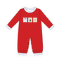 PO95 Red christmas santa tree gingerbread applique collection