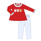 PO95 Red christmas santa tree gingerbread applique collection