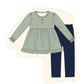 PO95 Navy waffle ruffle collection