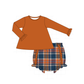 PO95 Rust&navy plaid collection