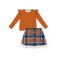 PO95 Rust&navy plaid collection
