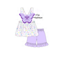 PO99 Purple butterfly embroidery floral collection
